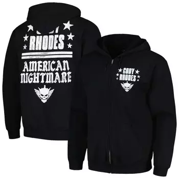 Толстовка на молнии Ripple Junction Cody Rhodes, черный