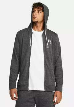 Толстовка на молнии Rival Under Armour, цвет castlerock light heather