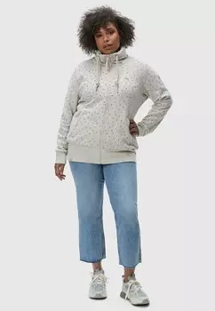 Толстовка на молнии RYLIE PLUS Ragwear, цвет White Denim