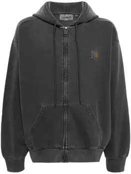 Толстовка на молнии с аппликацией логотипа Carhartt WIP, серый