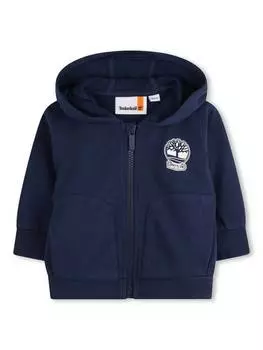 Толстовка на молнии с детским логотипом Timberland, цвет Medieval Blue