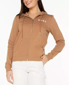 Толстовка на молнии с графическим рисунком для юниоров Evening Hike Roxy, коричневый