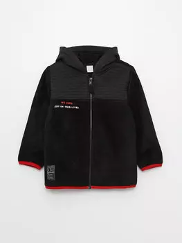 Толстовка на молнии с капюшоном и длинными рукавами для маленьких мальчиков LCW baby, новый черный