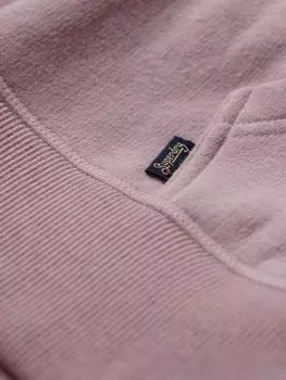 Толстовка на молнии с логотипом Essential Superdry, ла мягкий розовый марл