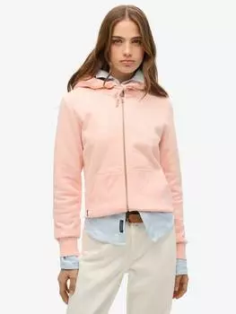 Толстовка на молнии с логотипом essential Superdry, цвет Pale Rose Pink