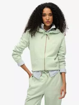 Толстовка на молнии с логотипом essential Superdry, цвет Surf Spray Green