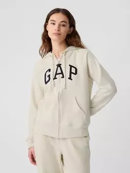 Толстовка на молнии с логотипом Gap, бежевый
