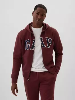 Толстовка на молнии с логотипом Gap, красный