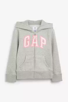 Толстовка на молнии с логотипом Gap, розовый