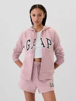 Толстовка на молнии с логотипом Gap, розовый