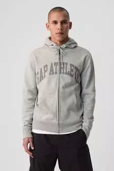 Толстовка на молнии с логотипом Gap, серый