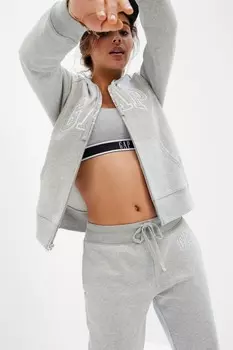 Толстовка на молнии с логотипом Gap, серый