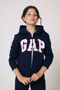 Толстовка на молнии с логотипом Gap, синий