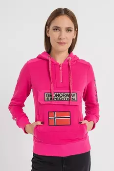 Толстовка на молнии с логотипом Gymclass Geo Norway, розовый