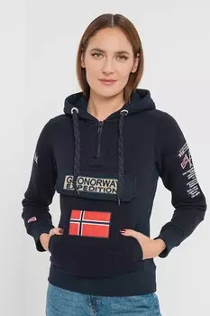 Толстовка на молнии с логотипом Gymclass Geo Norway, синий