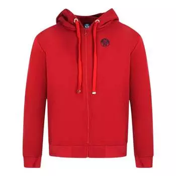 Толстовка на молнии с логотипом He North Sails, красный