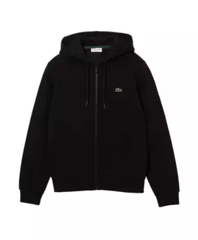 Толстовка на молнии с логотипом Lacoste, черный