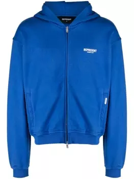 Толстовка на молнии с логотипом Represent, синий