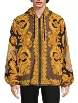 Толстовка на молнии с мягкой подкладкой Garland Versace, цвет Black Coffee