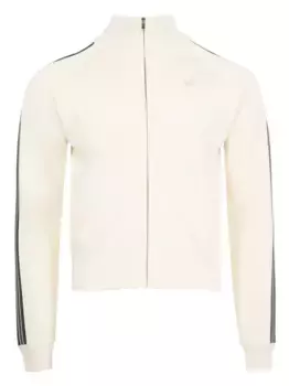 Толстовка на молнии с полосками Wales Bonner, нейтральный