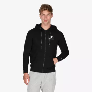 Толстовка на молнии с резиновым логотипом Champion