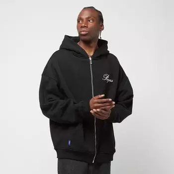 Толстовка на молнии с рукописным логотипом Pequs, цвет Black