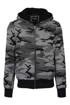 Толстовка на молнии с ватином из эковаты Urban Classics, черный