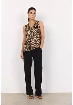 Толстовка на молнии SC-MARICA AOP 324 Soyaconcept, светло-коричневый