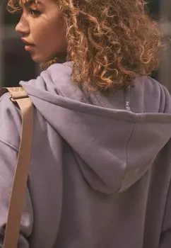 Толстовка на молнии Self., фиолетовый