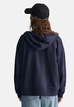 Толстовка на молнии SHIELD HOODIE GANT, темно-синий