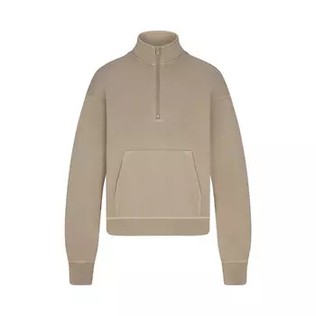 Толстовка на молнии SKIMS French Terry, цвет Taupe