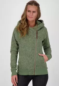 Толстовка на молнии SNAKECHARMER alife & kickin, зеленый