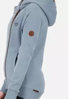 Толстовка на молнии SNAKECHARMERAK A HOODED alife & kickin, цвет Mottled Grey