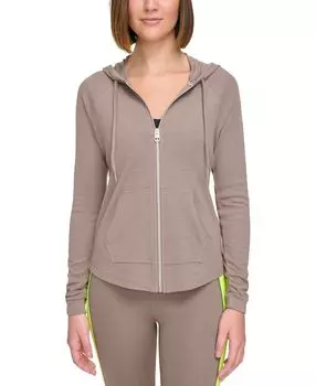 Толстовка на молнии со сборками на рукавах, XS-3X Calvin Klein