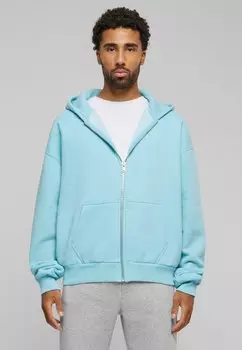 Толстовка на молнии, стирка с камнями PROHIBITED, разноцветный