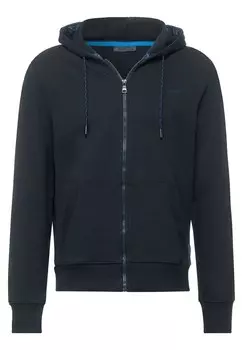 Толстовка на молнии Street One MEN, темно-синий