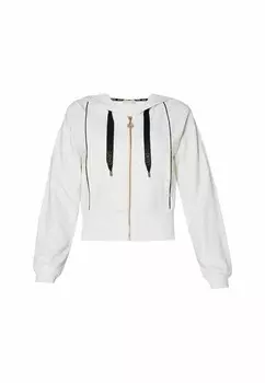 Толстовка на молнии STUDDED LIU JO, белый
