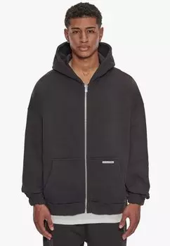 Толстовка на молнии Super Heavy Blank Dropsize, цвет washedblack