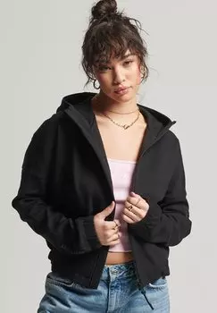 Толстовка на молнии Superdry, черный
