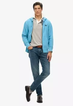 Толстовка на молнии Superdry, голубой