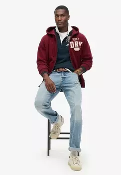 Толстовка на молнии Superdry, красный