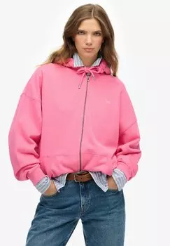 Толстовка на молнии Superdry, розовый