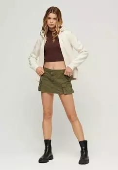 Толстовка на молнии Superdry, светлый овсяный