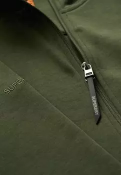 Толстовка на молнии Superdry, зеленый