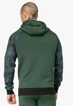 Толстовка на молнии Tapout, зеленый