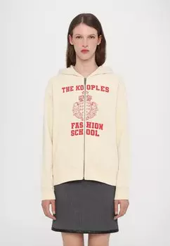 Толстовка на молнии The Kooples, кремовый