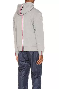 Толстовка на молнии Thom Browne, светло-серый