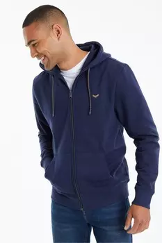 Толстовка на молнии Threadbare, синий