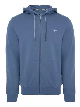 Толстовка на молнии Threadbare Tangerine, пыльный синий