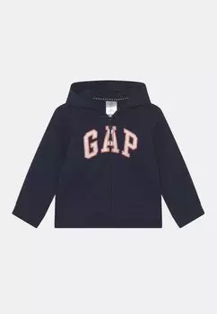 Толстовка на молнии Toddler Girl Logo GAP, цвет elysian blue